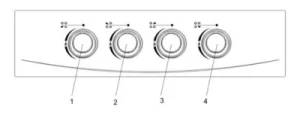 Panel de Control Estufa Blanca de Mesa KN-4101