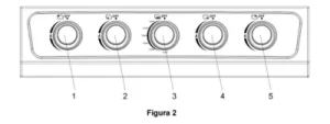 Panel de Control Estufa Satinada de 20 Pulgadas KN-5101