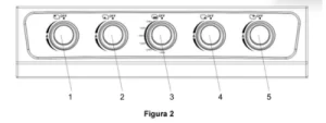 Panel de Control estufa satinada de 24″ KN-6101