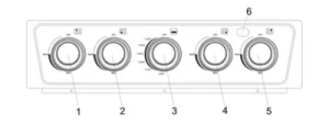 Panel de control Estufa Blanca de 20 Pulgadas KN-5102